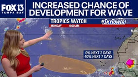 Development chances increase for tropical wave