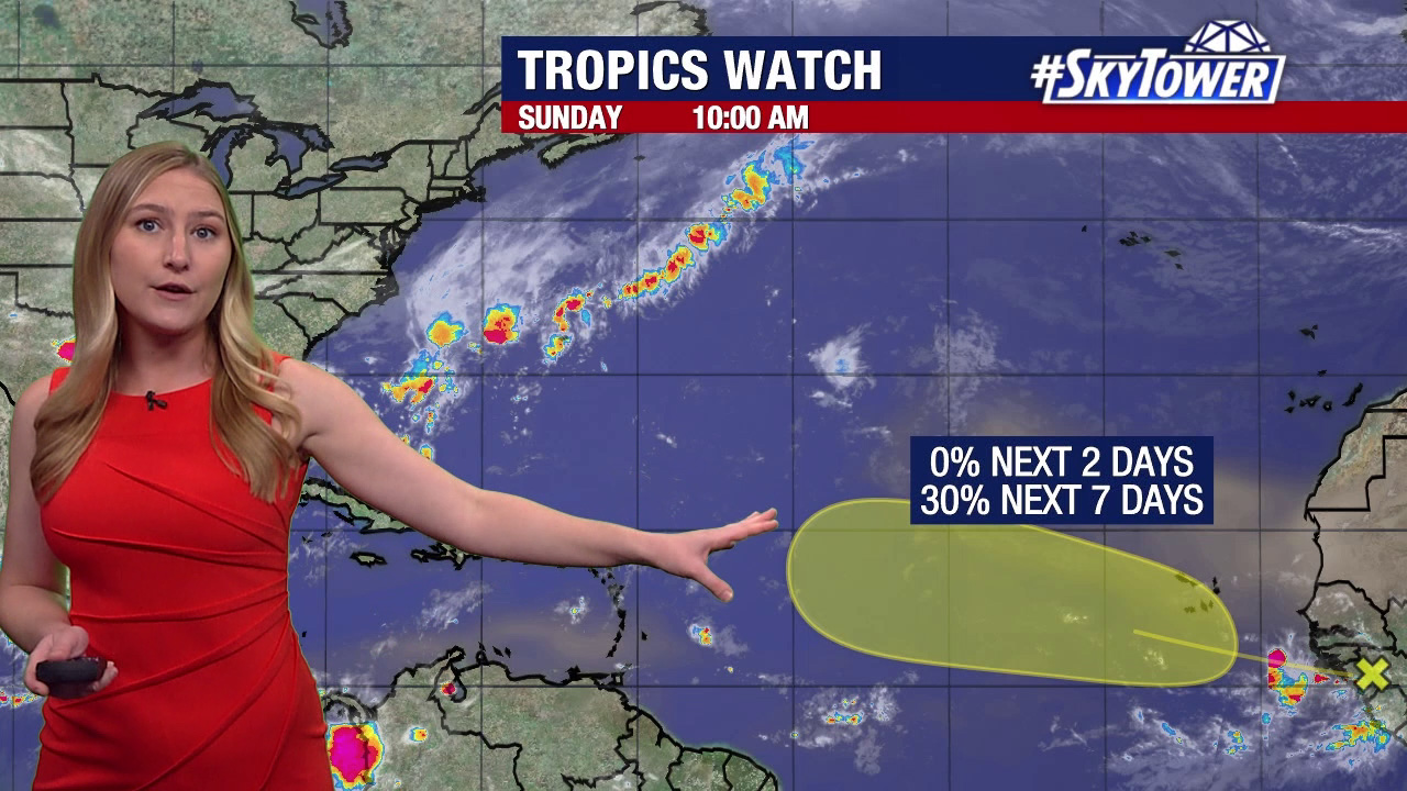 Tropical wave begins emerging off of Africa