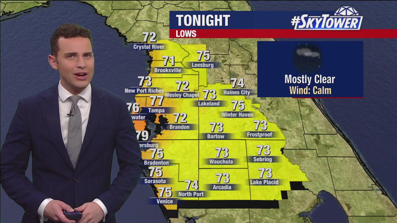 Tampa weather | Wednesday evening forecast