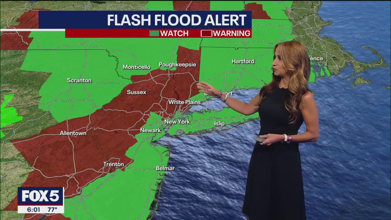 Flash flood watches and warning for tri-state area