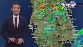 Tampa weather | Spotty showers Saturday evening