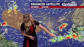 Small formation off the Africa coast