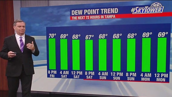 Tampa Weather | Variable clouds, few showers south