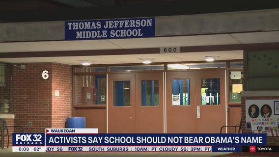 Community activists protest naming suburban middle school after Barack and Michelle Obama