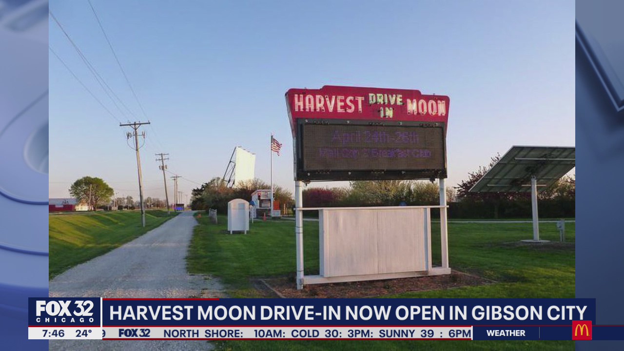 Harvest Moon Twin Drive-in reopens in Gibson City