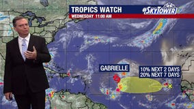 Tropical Storm Gabrielle forms in Atlantic Ocean