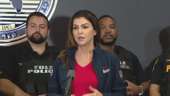 Florida First Lady Casey DeSantis holds press conference in Orlando