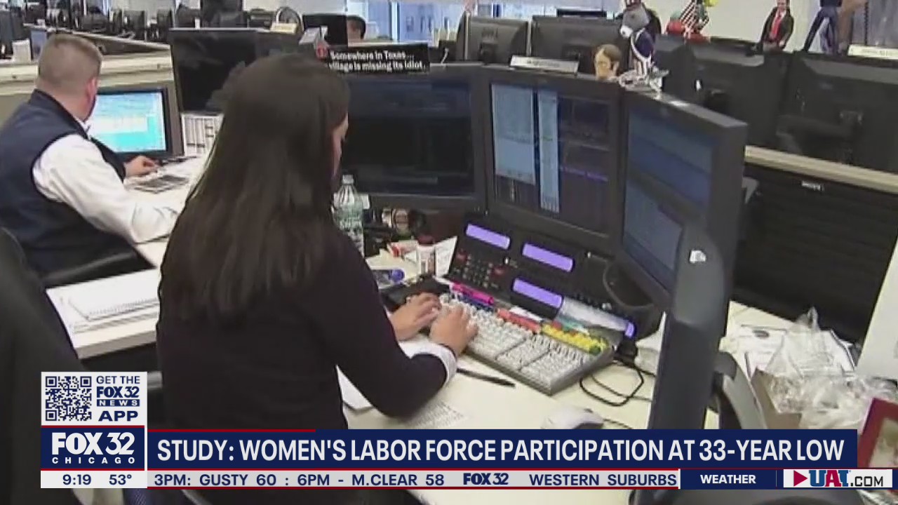 Study reveals women's labor force participation is at 33-year low