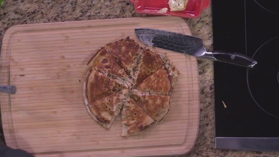 Chef Jeff Philbin makes a chicken quesadilla