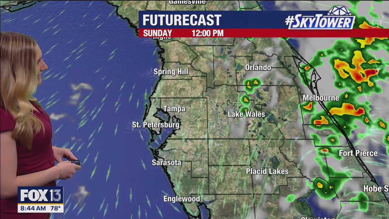 Tampa weather | Possible storms Sunday evening