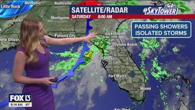 Tampa weather | Scattered showers on Saturday