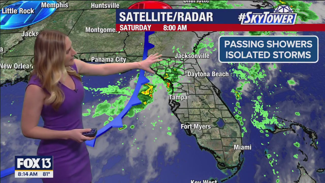 Tampa weather | Scattered showers on Saturday