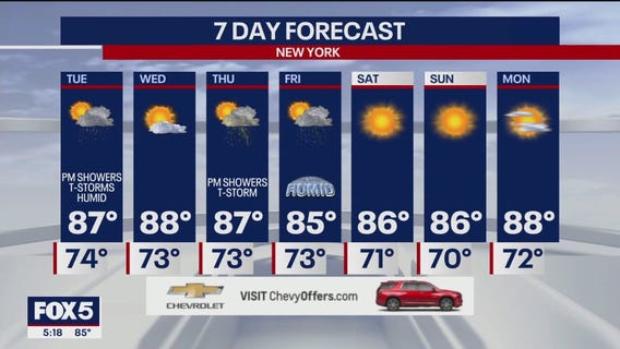 NYC weather forecast