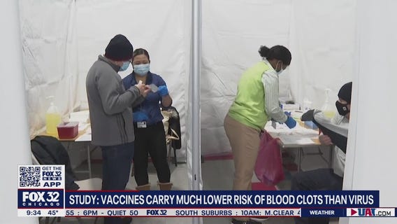 Study finds vaccines carry less risk of blood clots than the coronavirus itself