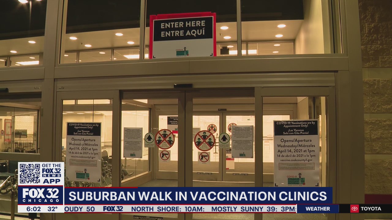 Two of Cook County's mass vaccination sites begin accepting walk-ins today