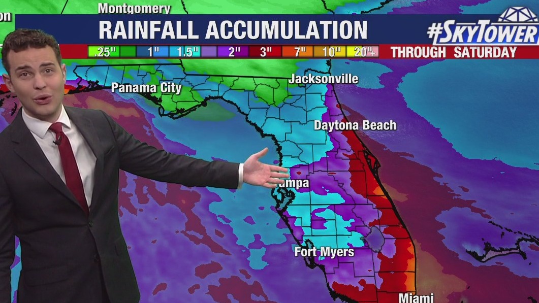 Tampa weather | Saturday evening showers possible | FOX 13 Tampa Bay