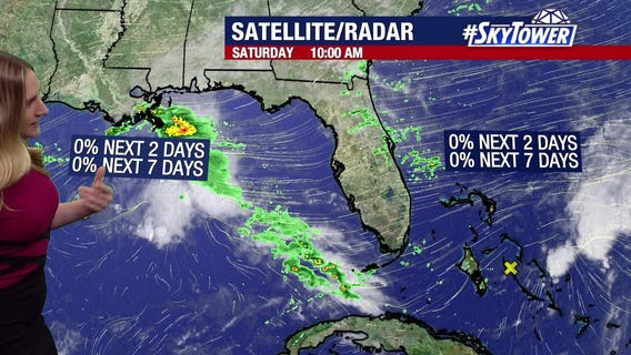 Tracking two tropical disturbances