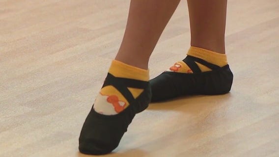Local ballet dancers receive free shoes