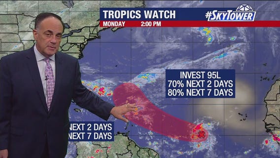 Tampa's weather and tracking Invest 95L
