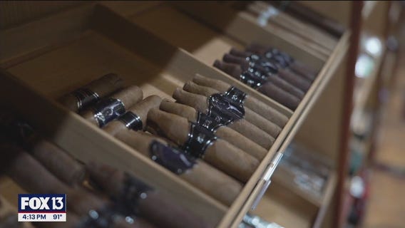 Hand-rolled cigars fill the air in Ybor City