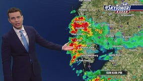 Tampa weather | Storms across the area on Sunday
