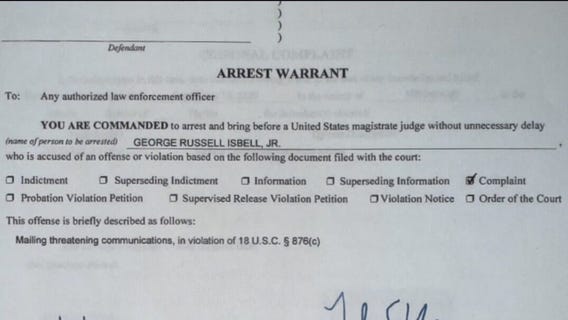 Pam Bondi announces political threat arrest