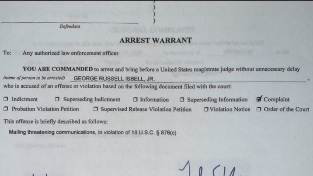 Pam Bondi announces political threat arrest