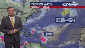 Tropical Storm Jerry on track to become a hurricane