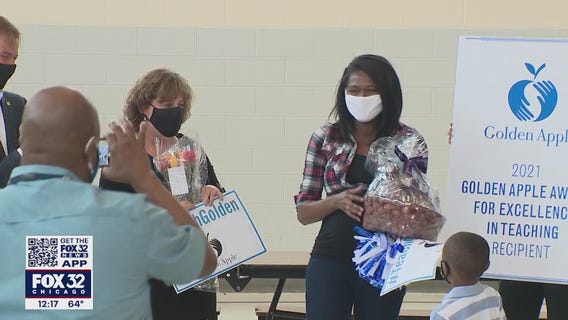 Evanston kindergarten teacher wins Golden Apple Award