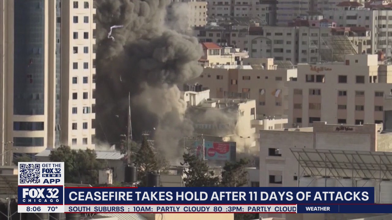 Ceasefire takes hold in Middle East after 11 days of attacks