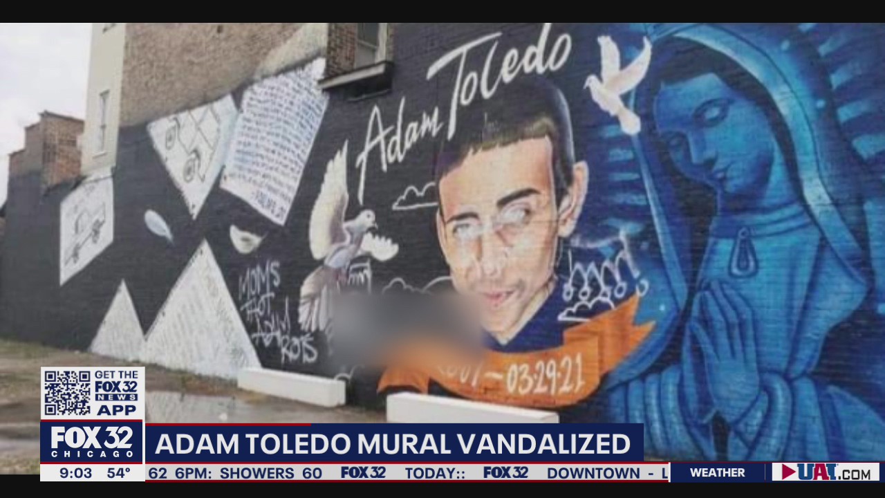 Adam Toledo mural vandalized in Little Village