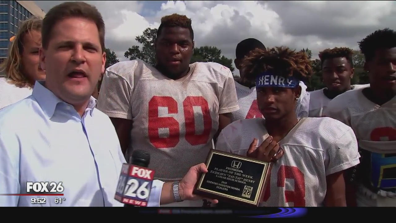 Greater Houston Honda Player of the Week: Ta'Zhawn Henry