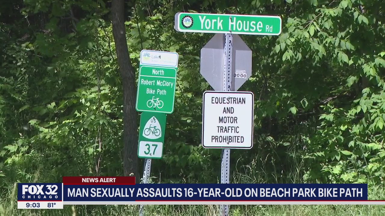 Man sexually assaults 16-year-old girl on Illinois bike path, police say