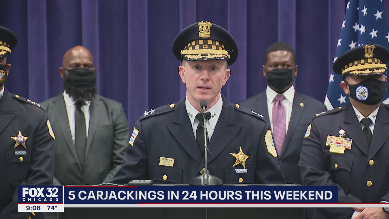 5 carjackings in 24 hours this weekend across Chicago area