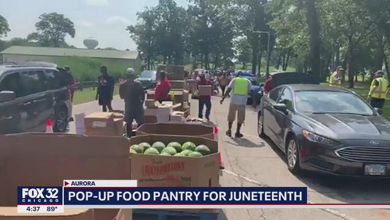 Black fraternity, sorority members host Juneteenth food giveaway