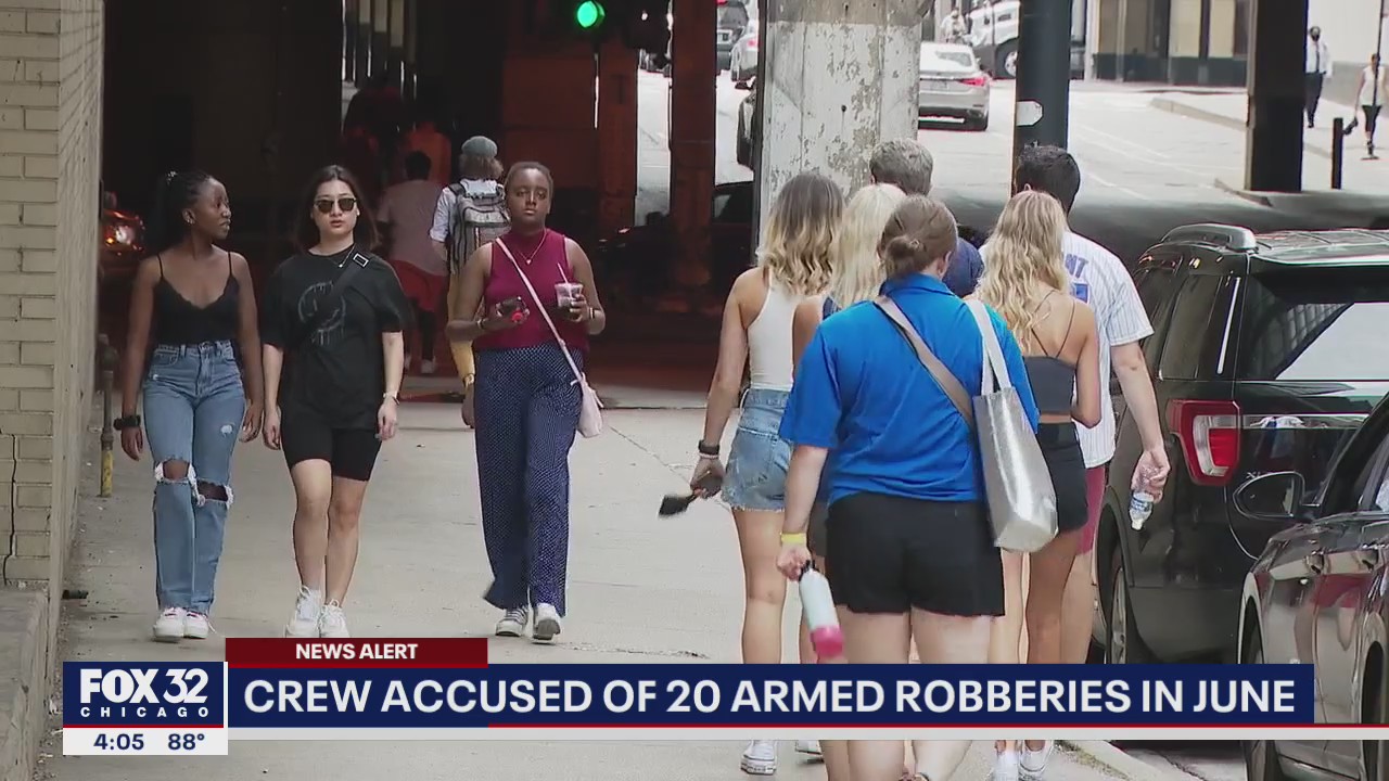 Chicago crew accused of 20 armed robberies in June