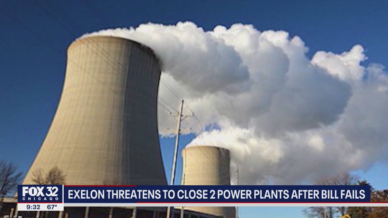 Exelon threatens to close 2 power plants after lawmakers fail to pass energy bill