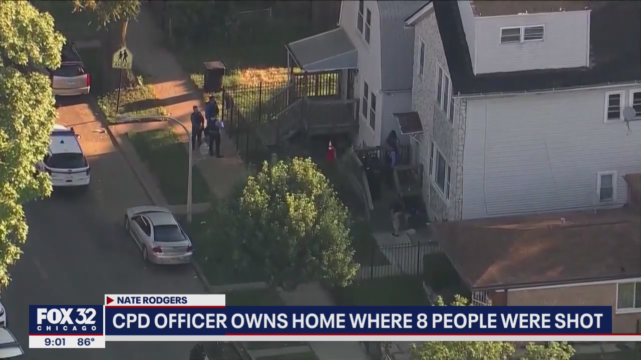 CPD officer owns home where 8 people were shot