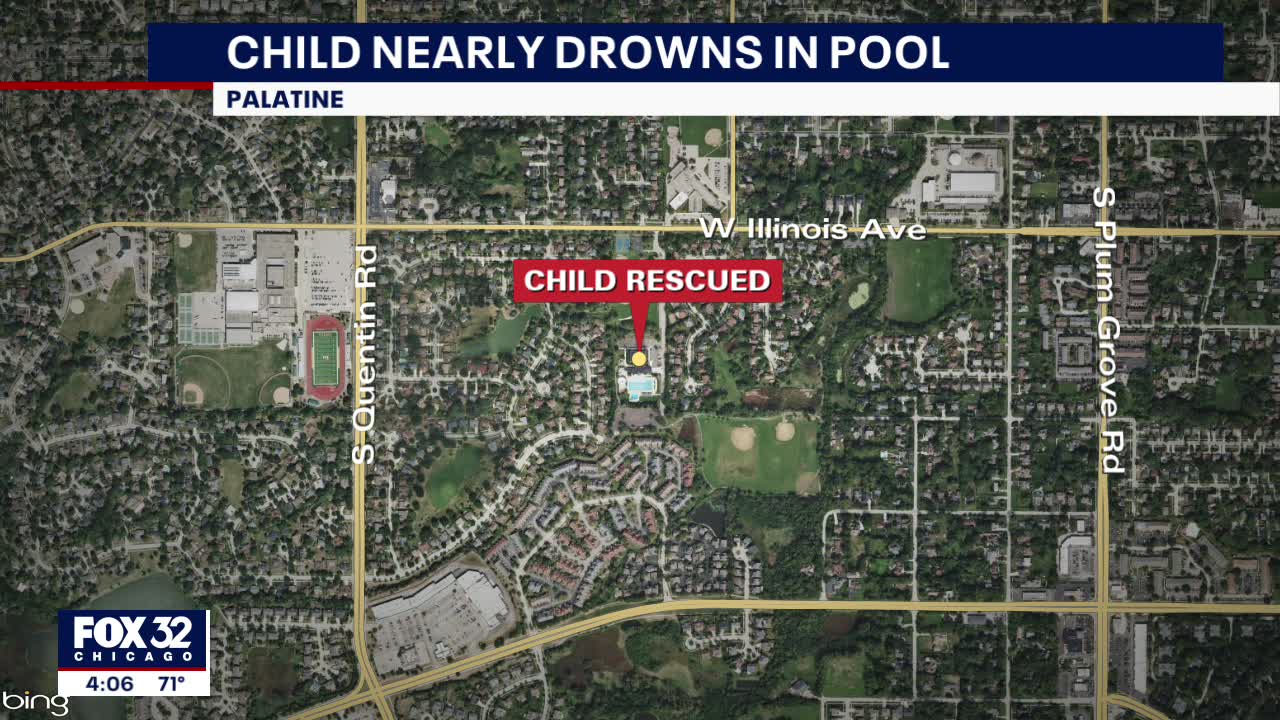 Child nearly drowns in Palatine pool