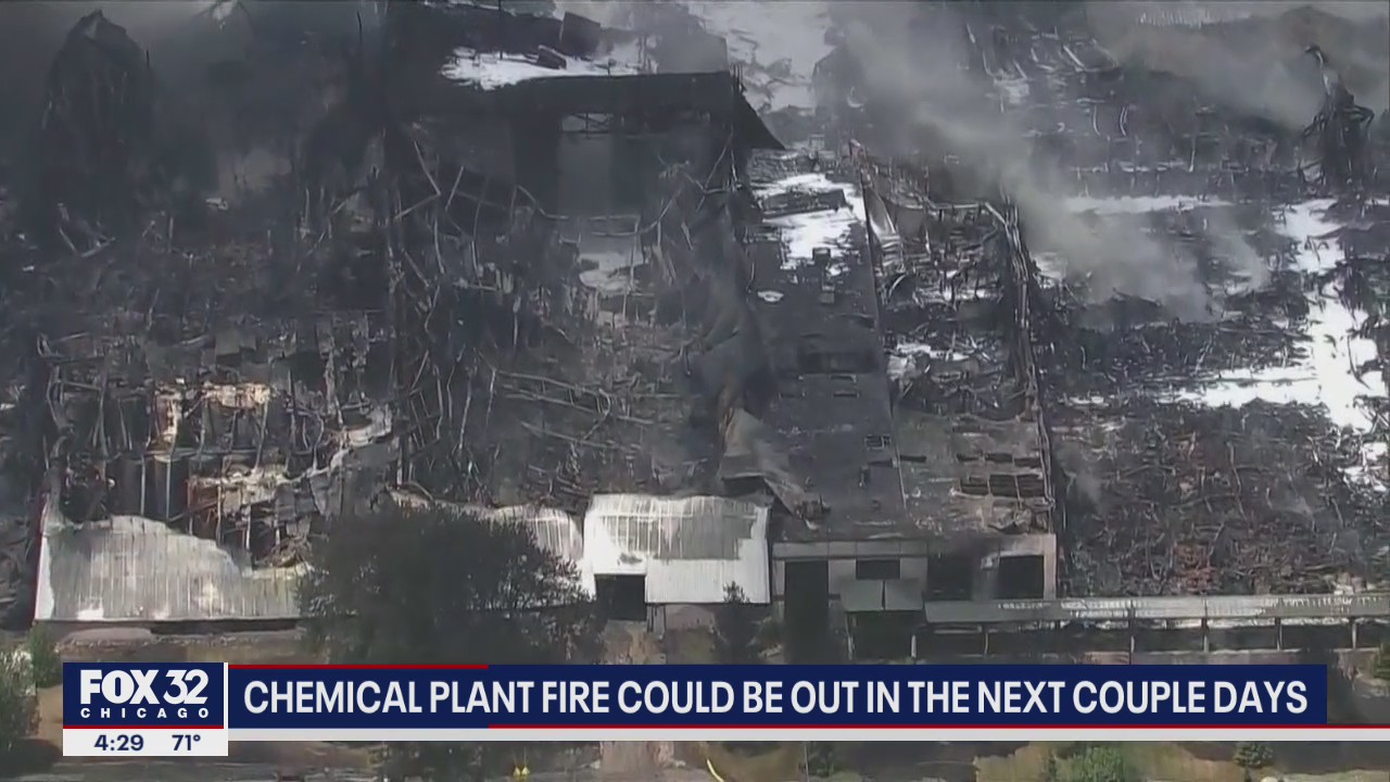 Chemical plant fire could be out in the next couple days