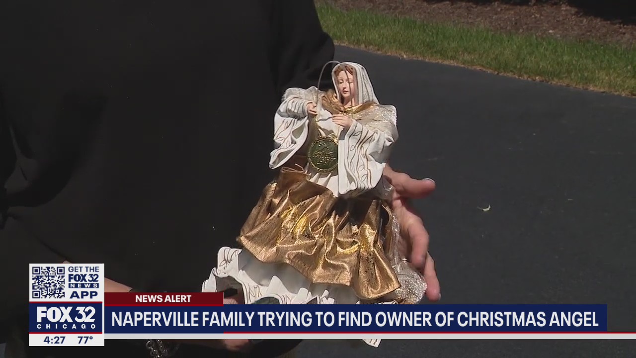 Naperville family trying to find owner of Christmas angel after tornado