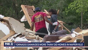 Cleanup underway after tornado rips through Chicago suburbs