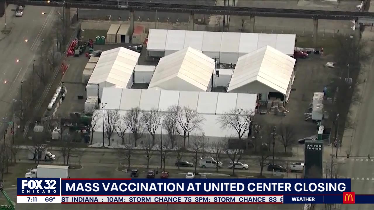 United Center mass vaccination site closes Thursday