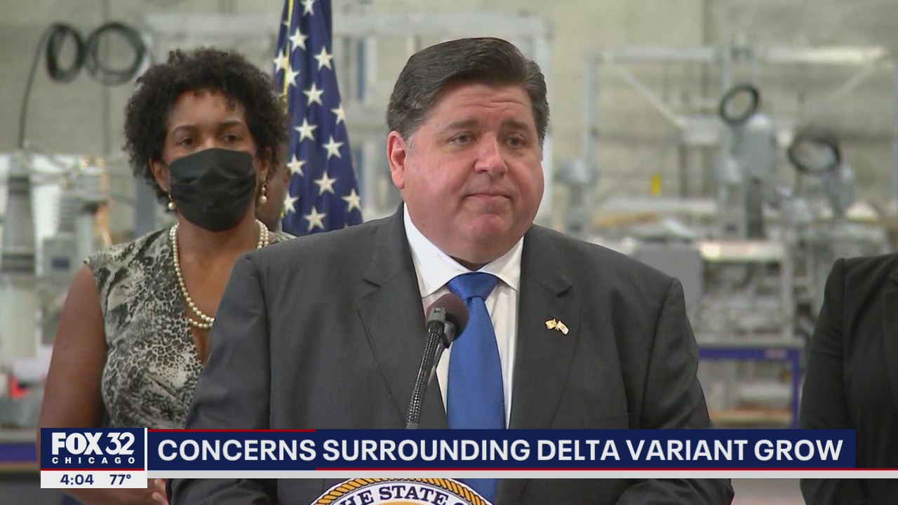 Pritzker wearing mask indoors again as concerns over Delta variant grow