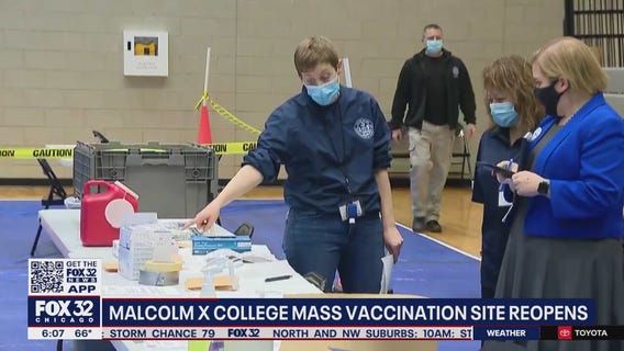 Mass vaccination site reopens today at Malcolm X College