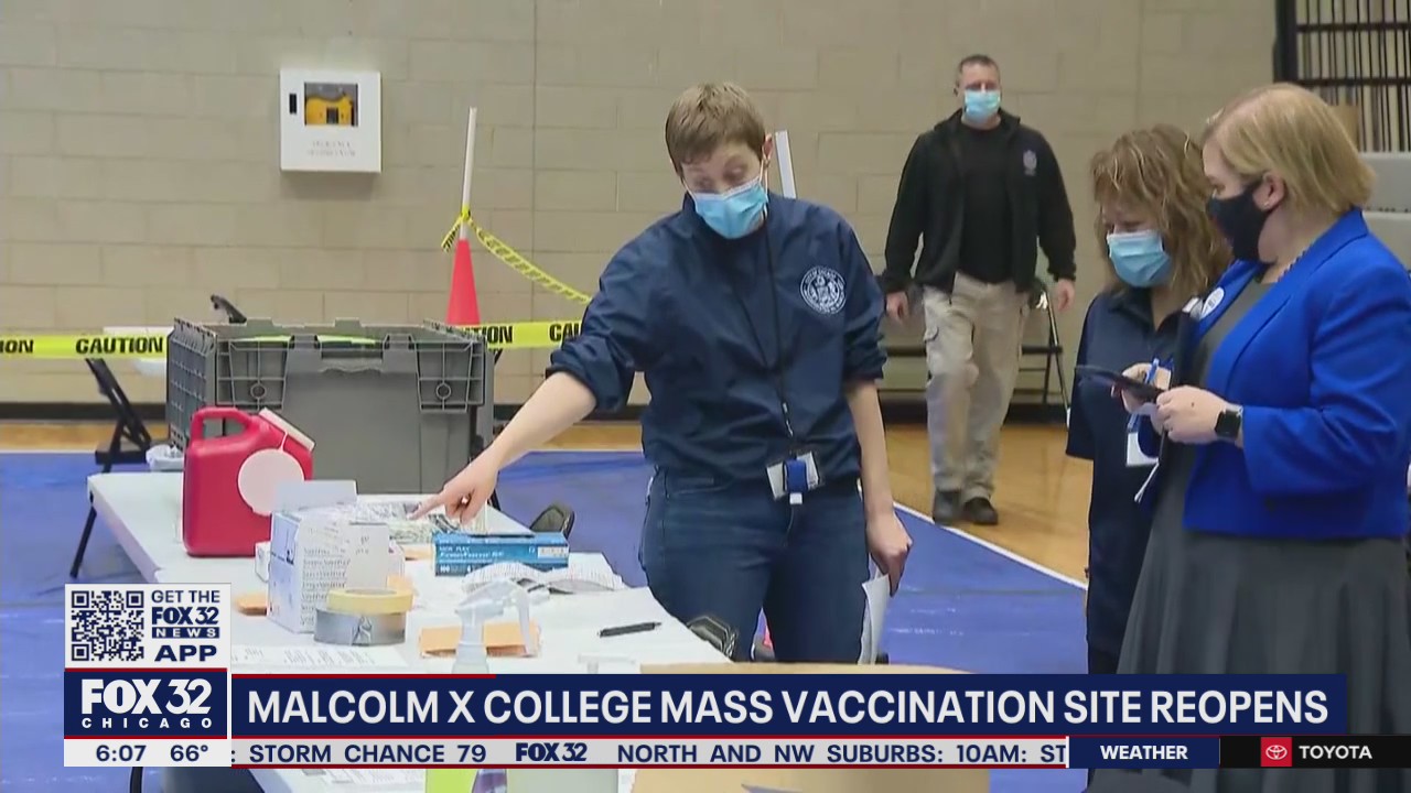 Mass vaccination site reopens today at Malcolm X College