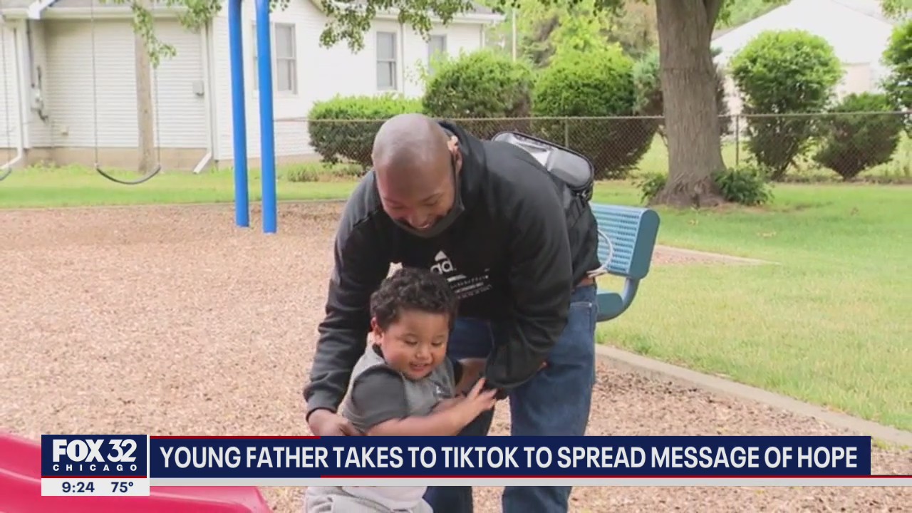 Young father takes to TikTok to spread message of hope