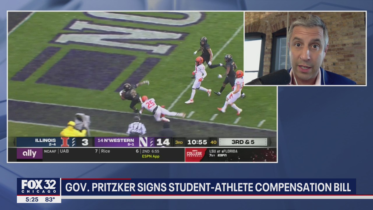 Pritzker signs student-athlete compensation bill