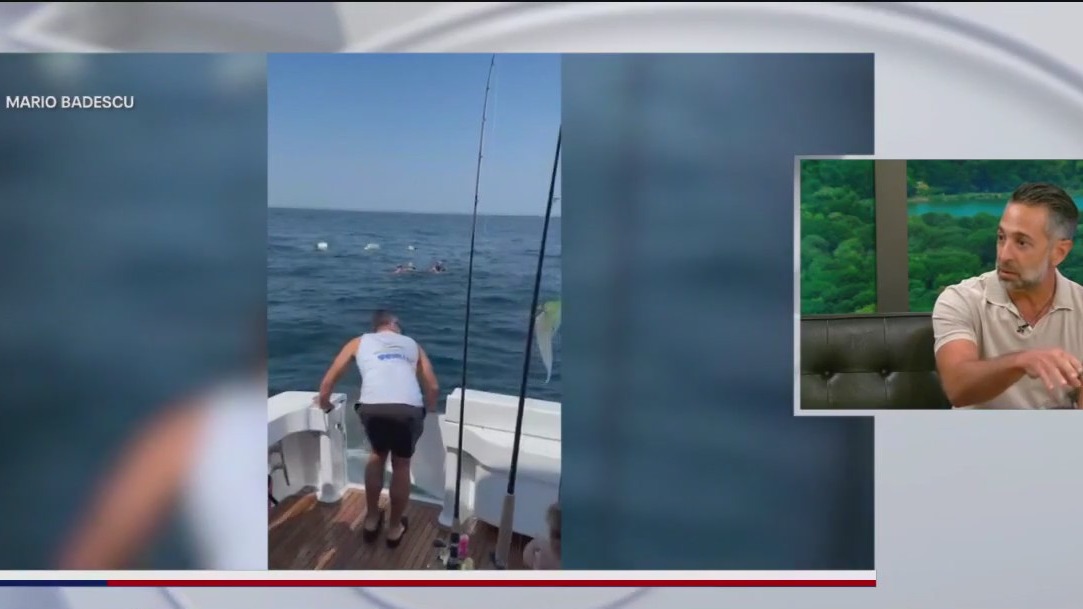 Sinking boaters rescued off NJ. Hear the story