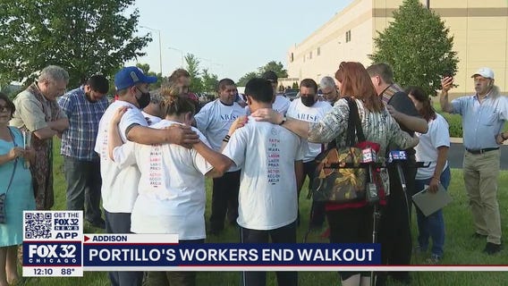 Portillo's workers back at work after a week of striking
